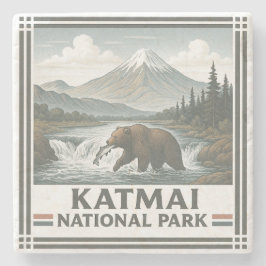 Katmai nationalpark stenunderlägg