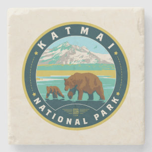 Katmai nationalpark stenunderlägg