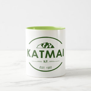 Katmai nationalpark Två-Tonad mugg