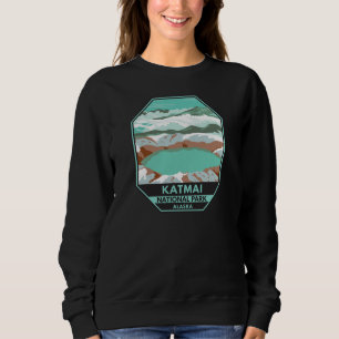 Katmai nationalparkens toppmöte Crater Sjö Alask T Shirt