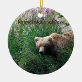 Katmai nationalparkprydnad julgransprydnad keramik
