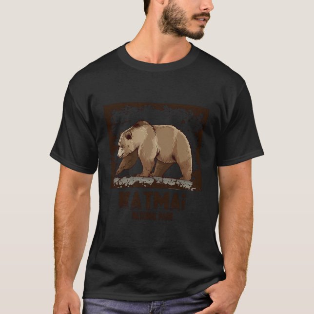 Katmai nationalparksbjörn t shirt (Framsida)
