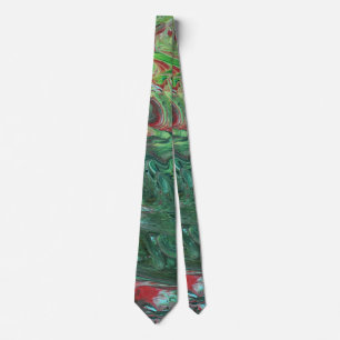 Katmandu 2 Vild Grönt Abstrakt Tie Slips