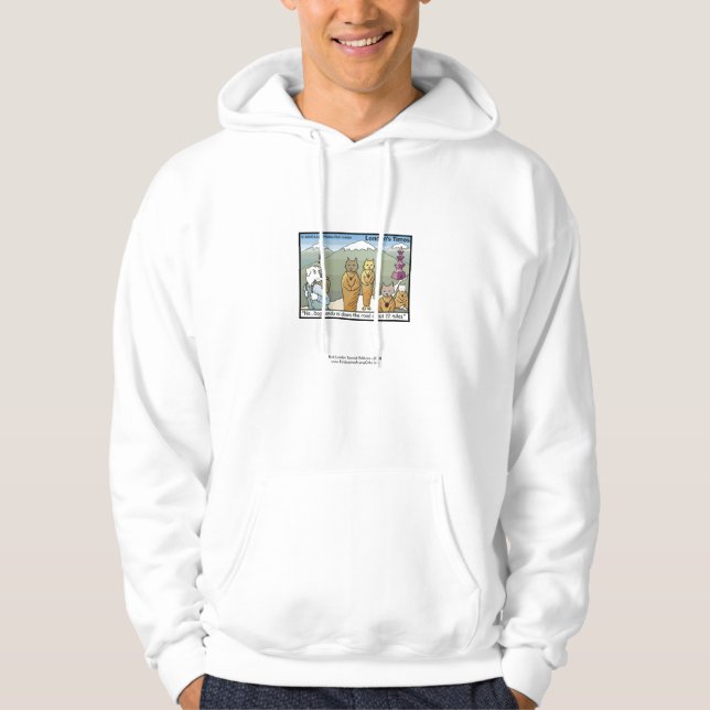 Katmandu & Dogmandu Tecknad Funny Hoodie (Framsida)
