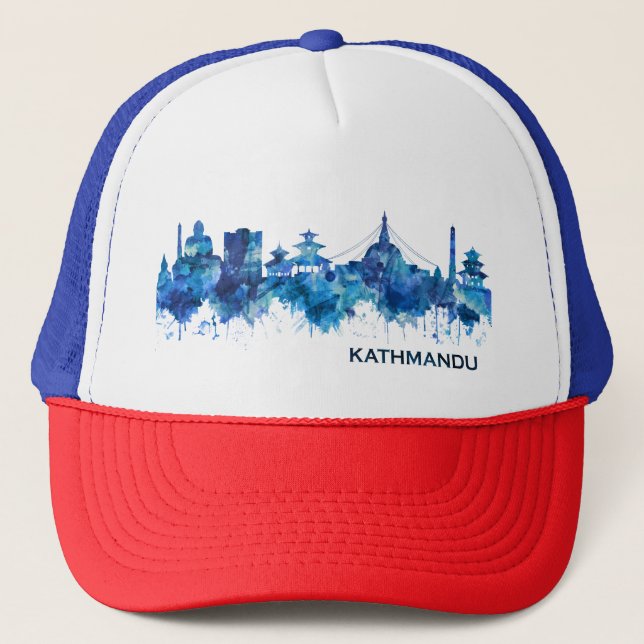 Katmandu Nepal Skyline Blue Keps (Framsida)