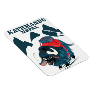 Katmandu Nepal Travel-affisch Magnet