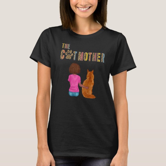 Katmémaine Coon Cat Mor Cat Mamma T Shirt (Framsida)