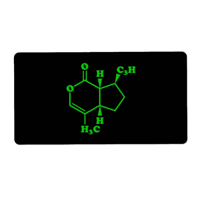 Katnip Nepetalactone Molecular Chemical Formula Fraktsedel (Framsidan)