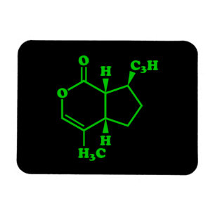 Katnip Nepetalactone Molecular Chemical Formula Magnet
