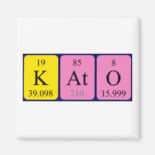 Kato Periodisk bord namn magnet