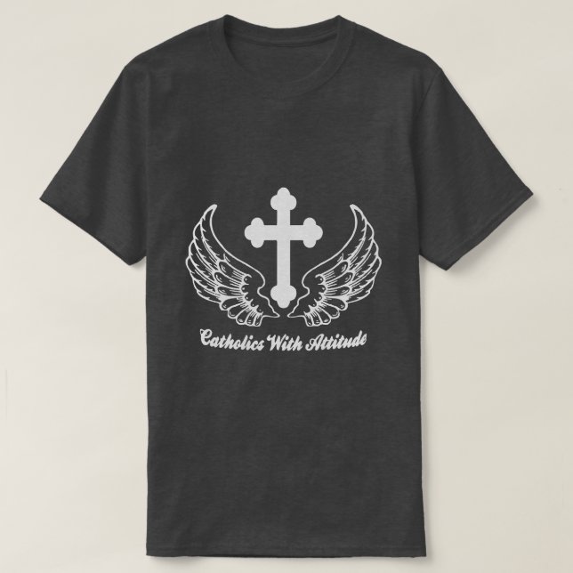 Katolicer med attityd t shirt (Design framsida)
