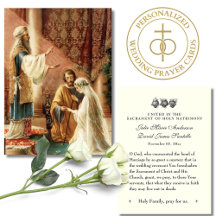 Katolik Bröllop Prayer Betrothal Mary Joseph