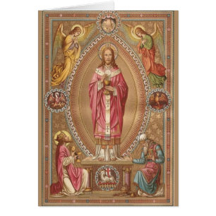 Katoliken för Jesus KristusEucharist samlas det Hälsningskort