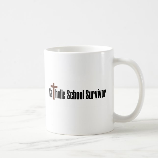 Katoliken skolar överlevanden kaffemugg (Höger)