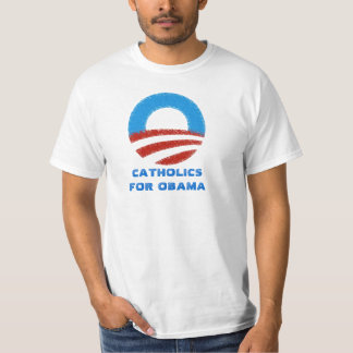 KATOLIKER för den Obama t-skjortan T-shirt