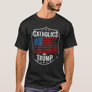 Katoliker för Trump Traditional Konservativ Trump T Shirt