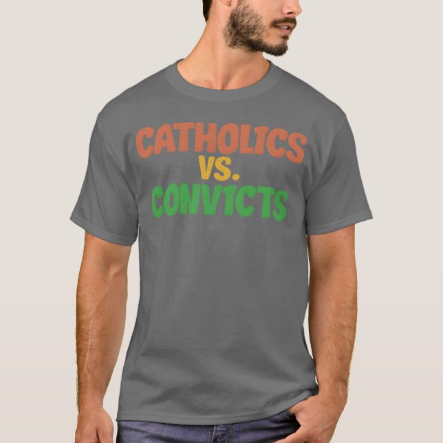katoliker vs convits vän t shirt (Framsida)