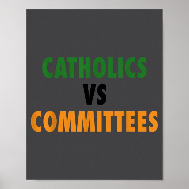 Katoliker Vs Kommittéer Poster (Framsidan)
