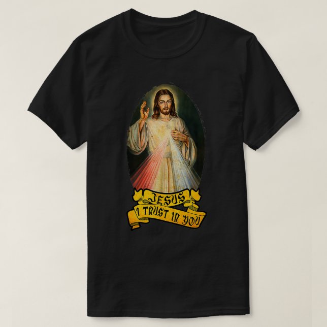 Katolisk Divine Mercy for Devo T Shirt (Design framsida)