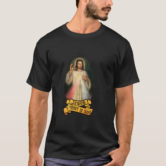 Katolisk Divine Mercy for Devotee T Shirt (Framsida)