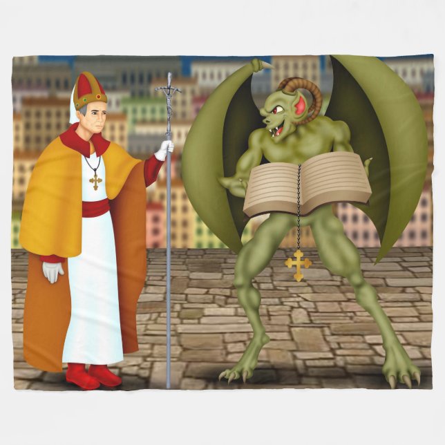 KATOLISK KYRKA FRAMSTÄLLD SOM EVIL FLEECEFILT (Framsidan (Horisontell))