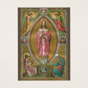 KATOLISK PRIESTERING - ÅRSDRIFTSKORT FÖR HELIGA VISITKORT