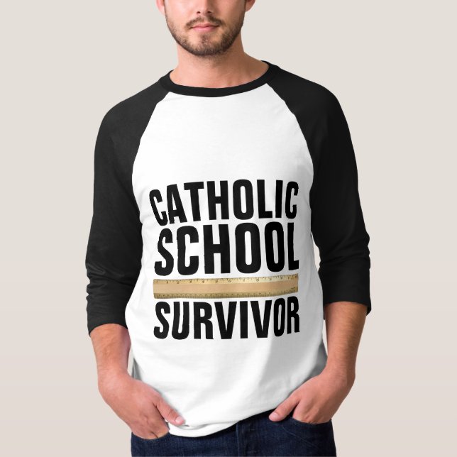 KATOLISKA SKOLÖVERLEVOR T-Shirts (Framsida)