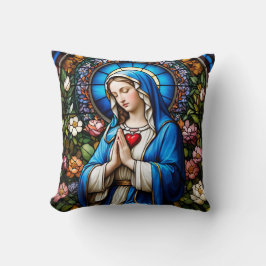 Katoliskt fastnat glas av Jungfru Mary Kudde