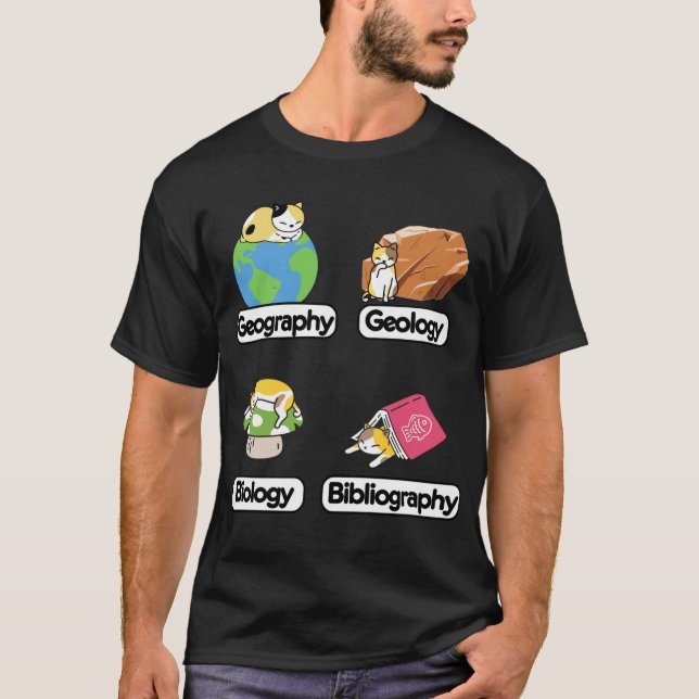 katologi - vetenskap enligt katter t-shirt (Framsida)