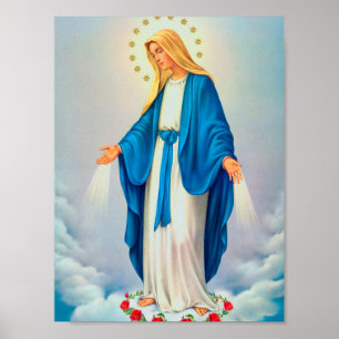Katolsk affisch Vår Fru Immaculata Konception