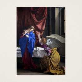 Katolsk Annunciation av Mary Memorare Prayer Visitkort