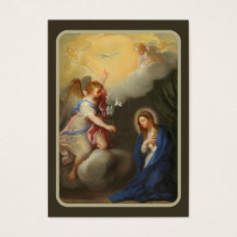 Katolsk Annunciation av Mary Memorare Prayer Visitkort