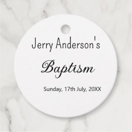 Katolsk baptism barn modern enkel QR minimal Gåvor Etiketter