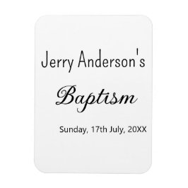 Katolsk baptism barn modern enkel QR minimal Magnet