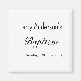 Katolsk baptism barn modern enkel QR minimal Magnet