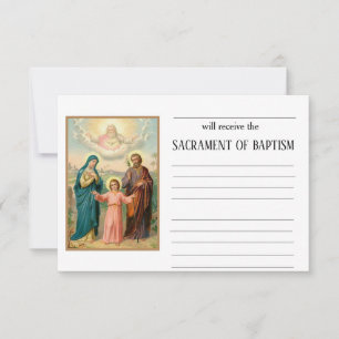 Katolsk baptisminbjudan inbjudningar