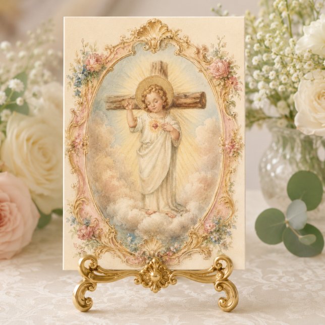 Katolsk Barn Jesus Religiöst Tack Kort (Skapare uppladdad)
