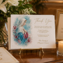Katolsk begravning tack Blessed Mother Mary