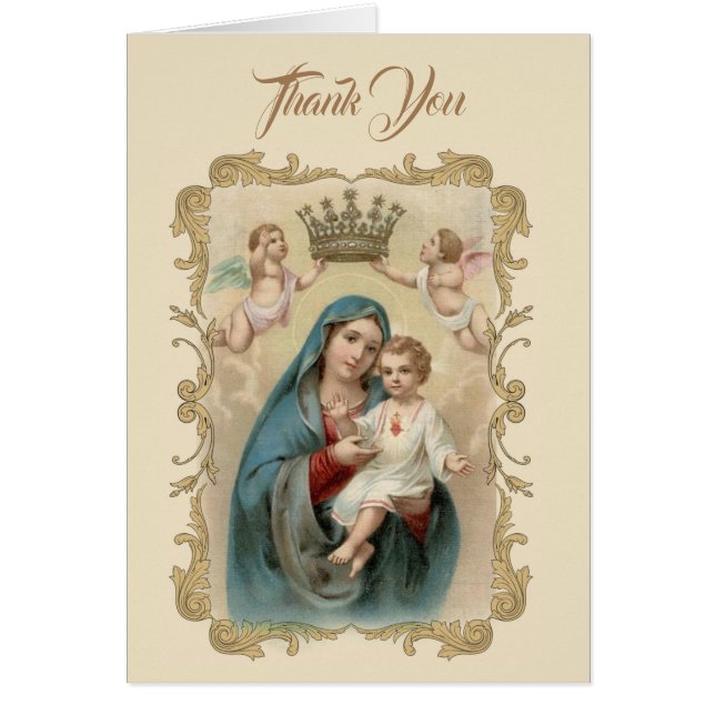 Katolsk begravnings- tackbeklagandesympati hälsningskort (Framsidan)