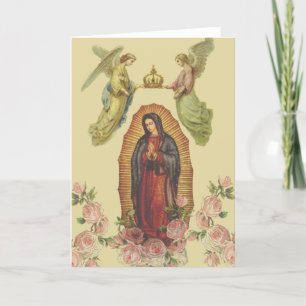 Katolsk Blsed Virgin Mary Guadalupe Religiösa Kort
