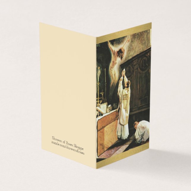 Katolsk bön av kort för skadeståndprästheliga (Utsida)