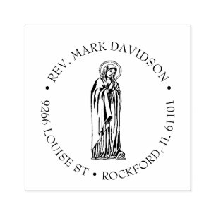 Katolsk bön, bläck, Virgin Mary-Religiösa Stämpel