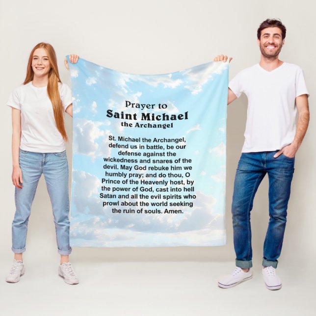 Katolsk bön för skydd och mod fleecefilt (På plats)