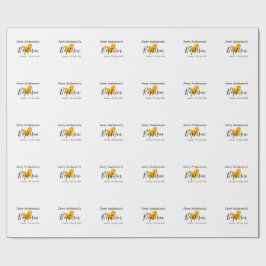 Katolsk dop barn modern enkel QR minimal Presentpapper