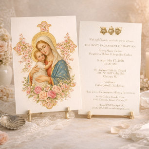 Katolsk dopnamnsdag Maria Jesus Inbjudningar