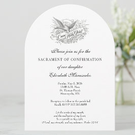 Katolsk Elegant Sakrament om Konfirmation Inbjudningar