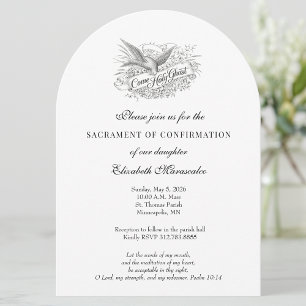 Katolsk Elegant Sakrament om Konfirmation Inbjudningar