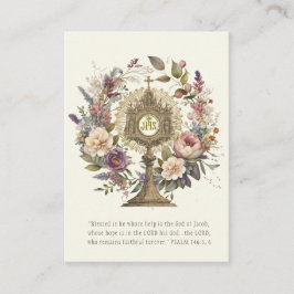 Katolsk Eucharistisk värd Scripture Prayer