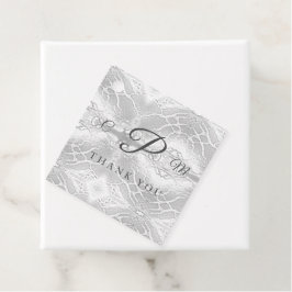 Katolsk faux-satin Monogrammed Gåvor Etiketter