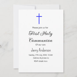 Katolsk första heliga, enkel QR minimal Inbjudningar